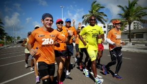 Incentivadores acompanharam a prova do ultramaratonista/ Foto: Reprodução TV Atalaia