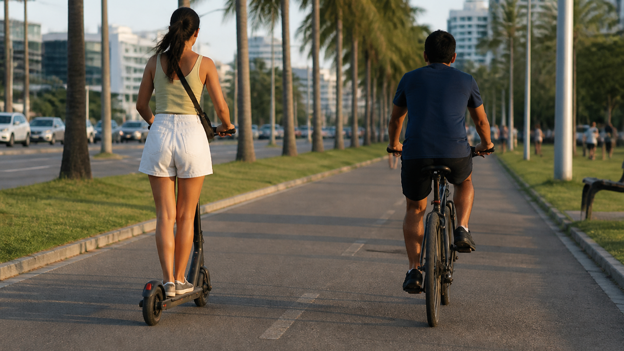 Regras para bike e patinete começam na sexta, mas Prefeitura ainda não define fiscalização