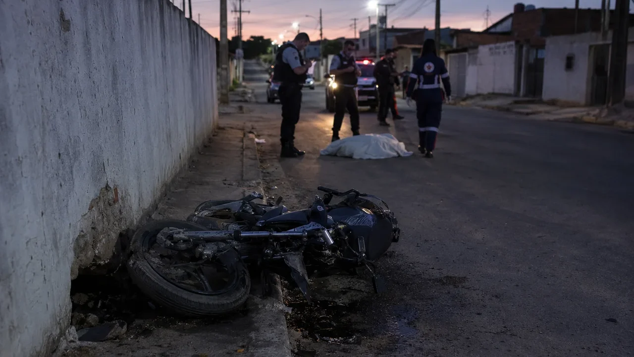 Motociclista morre após perder controle da direção e bater em muro em Marechal Deodoro