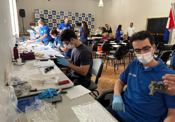 Instituto de Criminalística de Maceió realiza segundo mutirão de balística forense