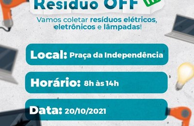 Campanha Coleta On, Resíduo Off chegará em Palmeira nesta quarta (20)