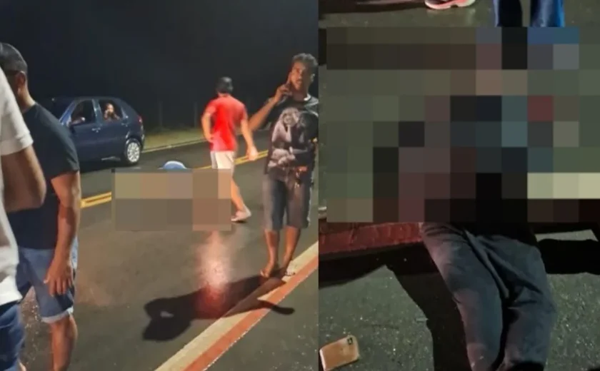 Motociclista e pedestre morrem em acidente na AL-120, em Major Izidoro