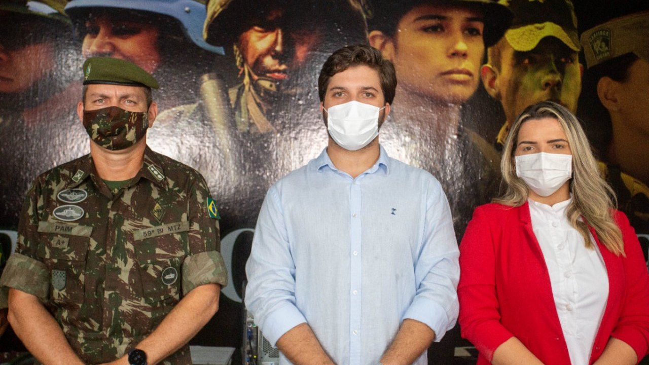 Prefeito Lucas Santos reinaugura Junta de Serviço Militar de Traipu