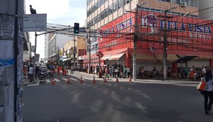 interdição de ruas em Aracaju