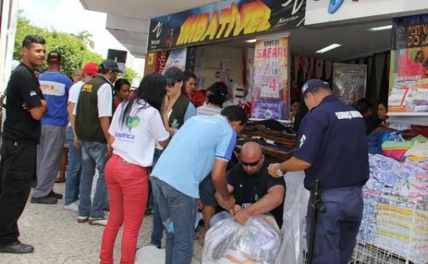 Centro Limpo: Ação retira produtos irregulares de vias públicas em Arapiraca