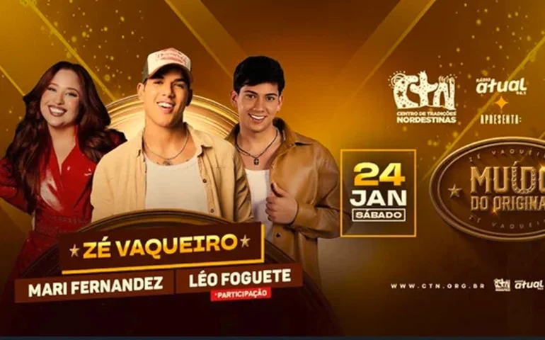 Zé Vaqueiro apresenta o show “Muído de Vaquejada” no CTN, em São Paulo