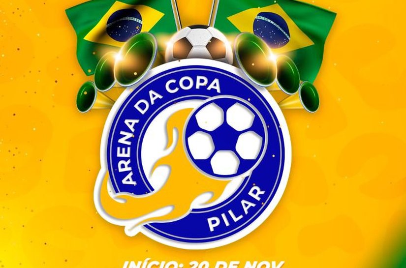 Pilar terá arena com transmissão de todos os jogos da Copa