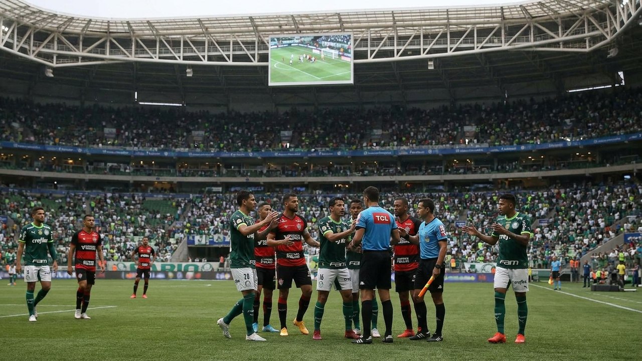 Palmeiras critica 'falsas narrativas' após polêmicas em partida contra o Vitória