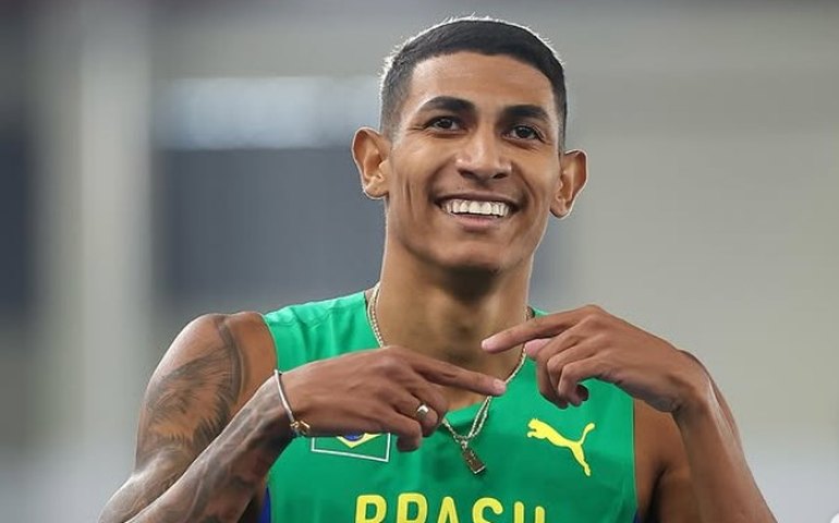 Matheus Lima é vice-campeão da etapa da China da Diamond League e faz melhor marca pessoal