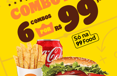 99Food e Burger King® entregam o hexa para os brasileiros