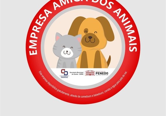 Prefeitura de Penedo lança selo Empresa Amiga dos Animais