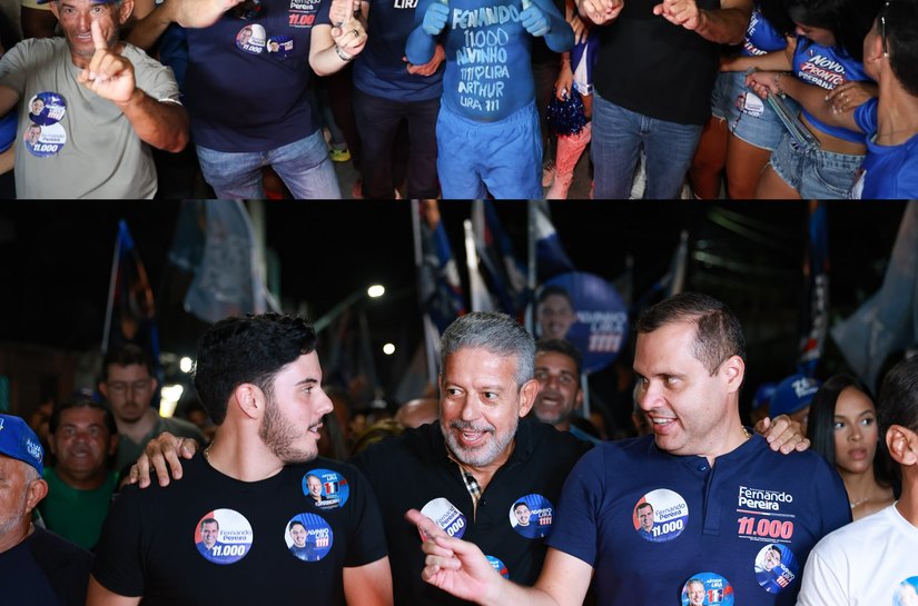 Fernando Pereira, Álvaro Lira e Arthur Lira caminham lado a lado com o povo e lotam as ruas de Teotônio Vilela e São Sebastião em caminhadas