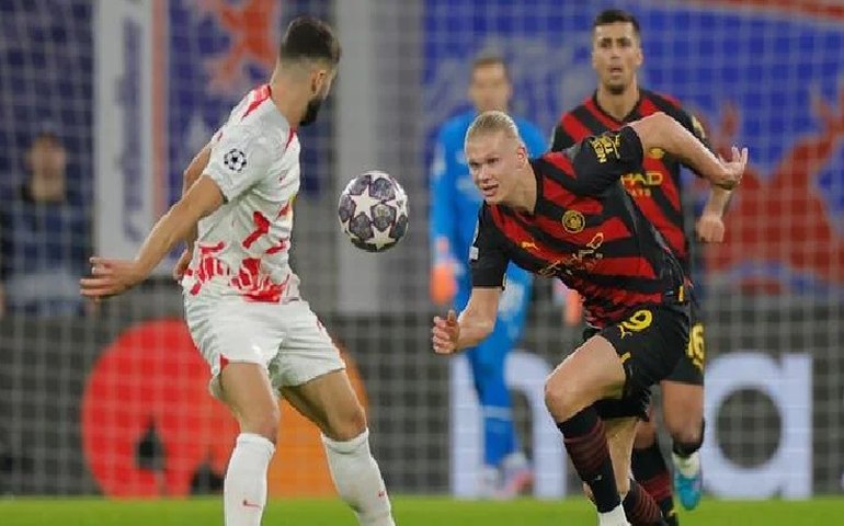Ederson falha e City cede o empate ao Leipzig; Inter bate Porto com gol de Lukaku
