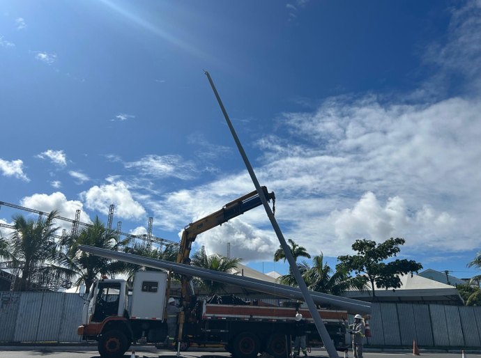 Prefeitura de Maceió inicia modernização da iluminação em Jaraguá com cabeamento subterrâneo