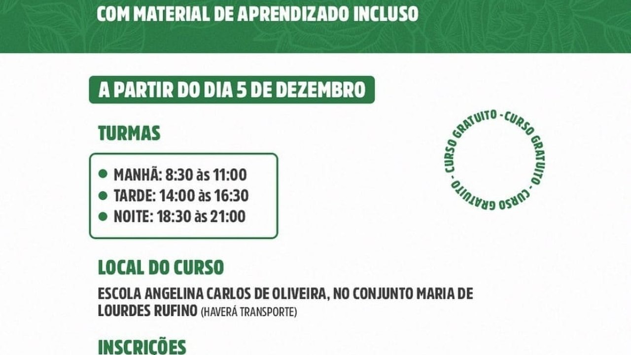 Secretaria de Assistência Social de Jundiá oferta curso de flores artificiais entre 5 e 9 deste mês