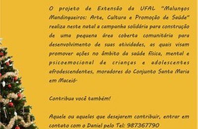 Campanha Natal Solidário arrecada fundos para comunidade carente