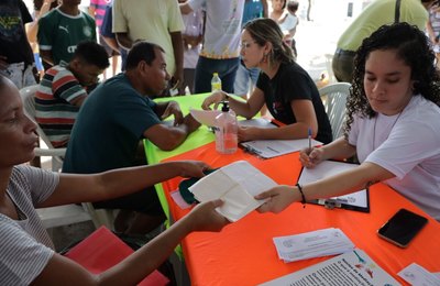 Moradores do Vergel participam de ação social promovida pelo projeto “MP Comunitário”