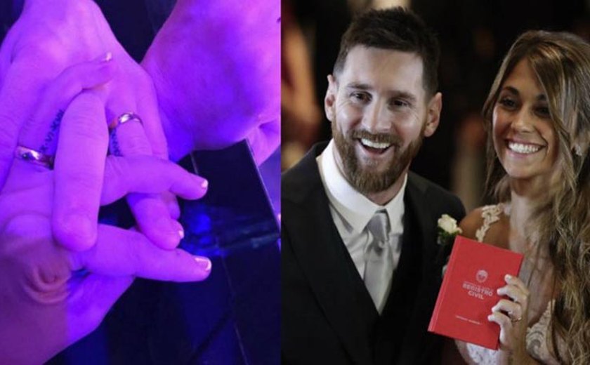 Messi e Anto fazem tatuagem para marcar casamento; vídeos mostram badalação