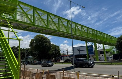 Passarela do Canaã tem mais de 90% dos serviços concluídos