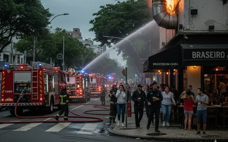 Acúmulo de gordura em churrasqueira pode ter causado incêndio no Braseiro da Gávea, afirma gerente
