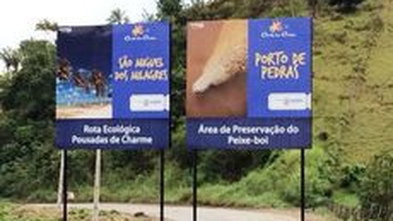 Setur reforma placas de sinalização de regiões turísticas