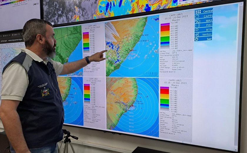 Semarh emite aviso para a possibilidade de chuvas em Alagoas