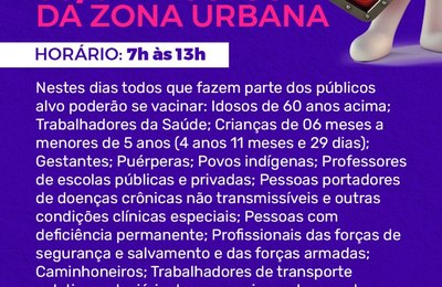 Secretaria de Saúde realiza DIA D contra a Influenza e Sarampo neste sábado (30), em Palmeira