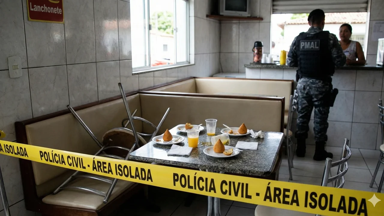 Terror na Jatiúca: mulher é esfaqueada pelo ex em lanchonete e salva por clientes; agressão foi gravada