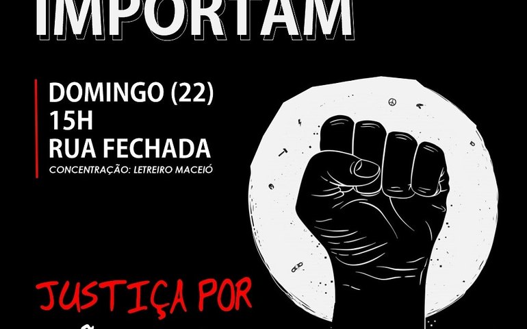Protesto contra o racismo será realizado neste domingo na Ponta Verde