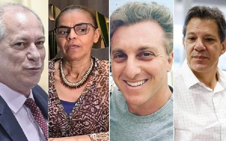 Ato contra Bolsonaro reúne Huck, Marina, Ciro e Haddad