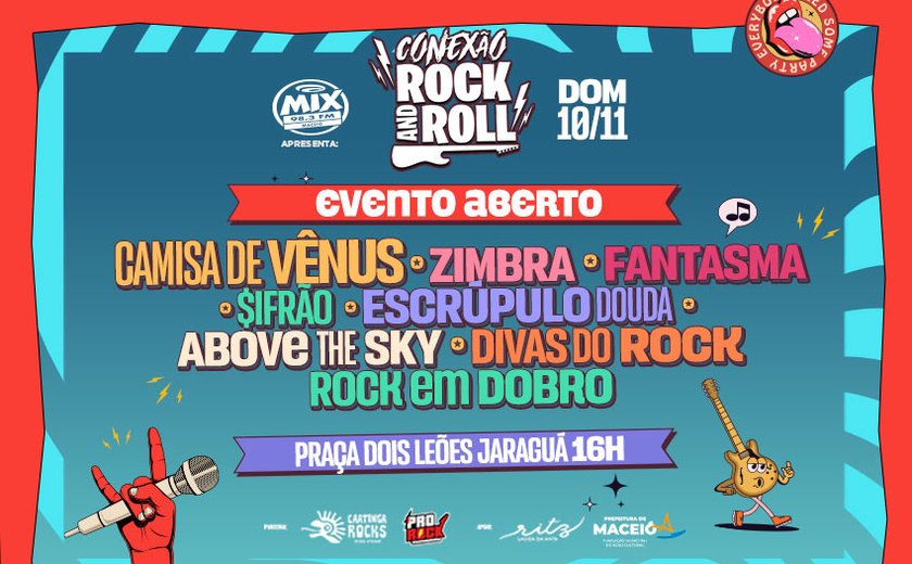 Conexão Rock and Roll: festival acontece neste domingo (10), no Jaraguá