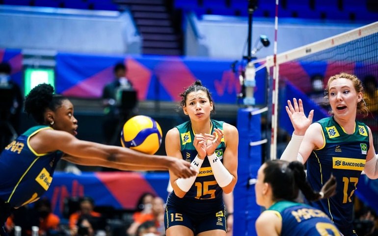 Seleção brasileira supera início ruim e vence Coreia do Sul na Liga das Nações Feminina