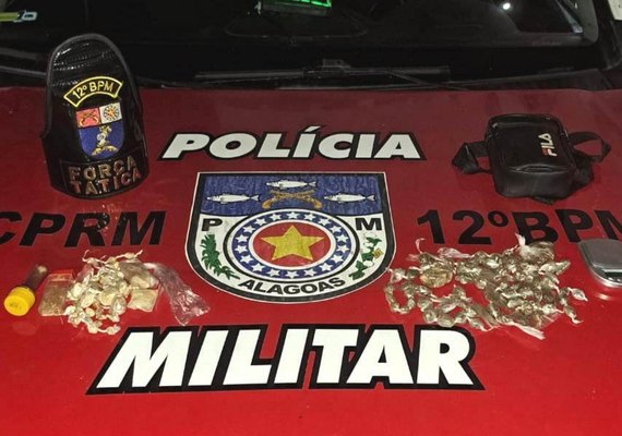 PM prende suspeito de tráfico e ligação com facção criminosa em Maceió