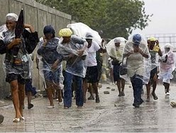 Desabrigados em Santa Catarina