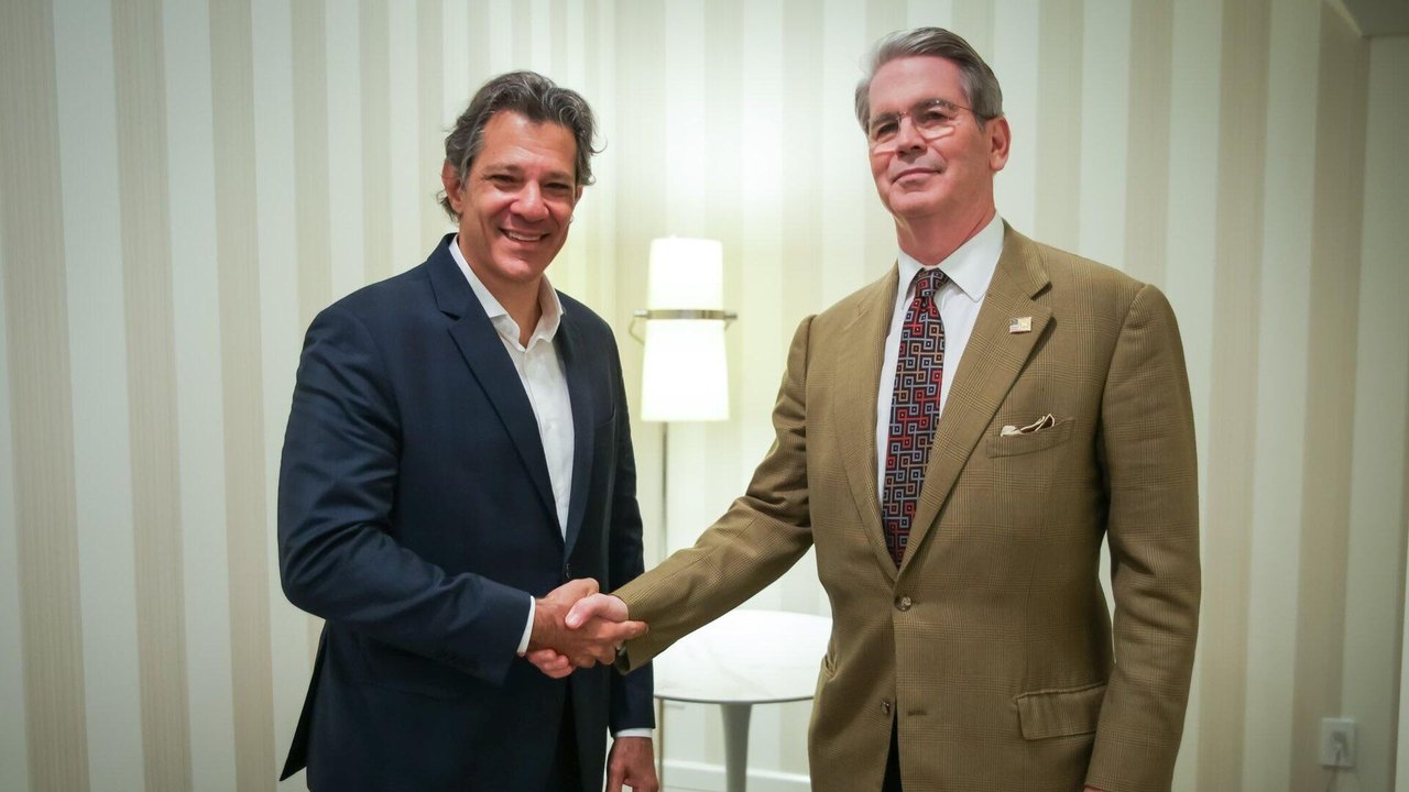 Haddad tem 1º encontro com chefe do Tesouro no governo Trump durante evento nos EUA