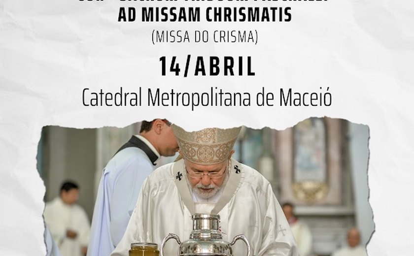 Arquidiocese de Maceió divulga a programação para as celebrações da Semana Santa e Tríduo Pascal
