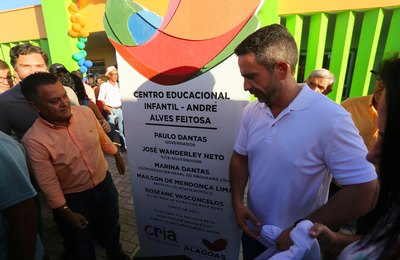 Governador anuncia investimentos de R$ de 3 milhões em Monteirópolis e inaugura sétima unidade da Creche CRIA