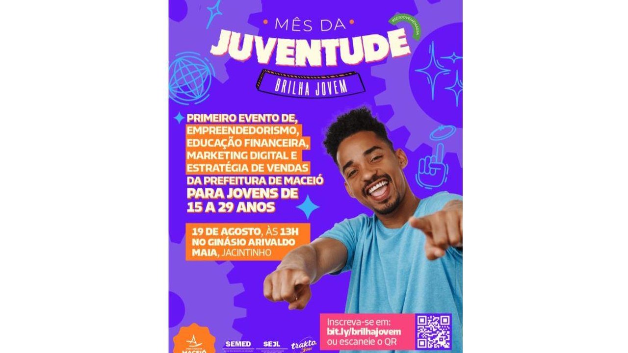 Prefeitura de Maceió lança 1ª Edição do Brilha Jovem
