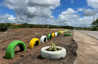Projeto sustentável recupera espaços utilizados para descarte irregular de lixo, em Arapiraca
