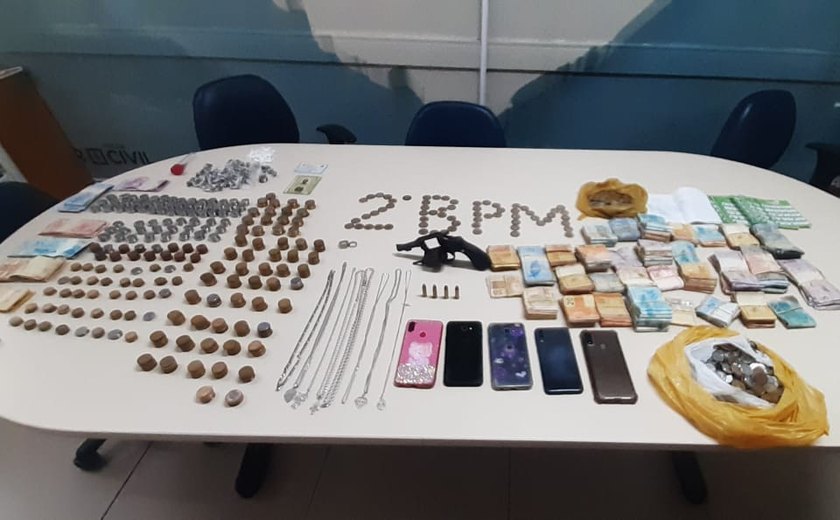 Operação do 2ª BPM termina com arma e drogas apreendidas em Murici