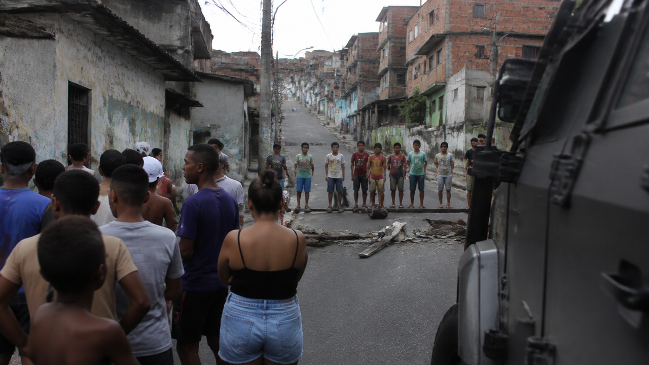 Moradores bloqueiam viaturas da PM durante operação no Fubá; assista ao vídeo