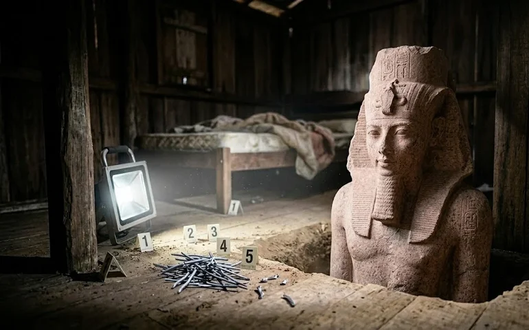 Estátua maciça do faraó Ramsés II é descoberta no delta do Nilo, no Egito