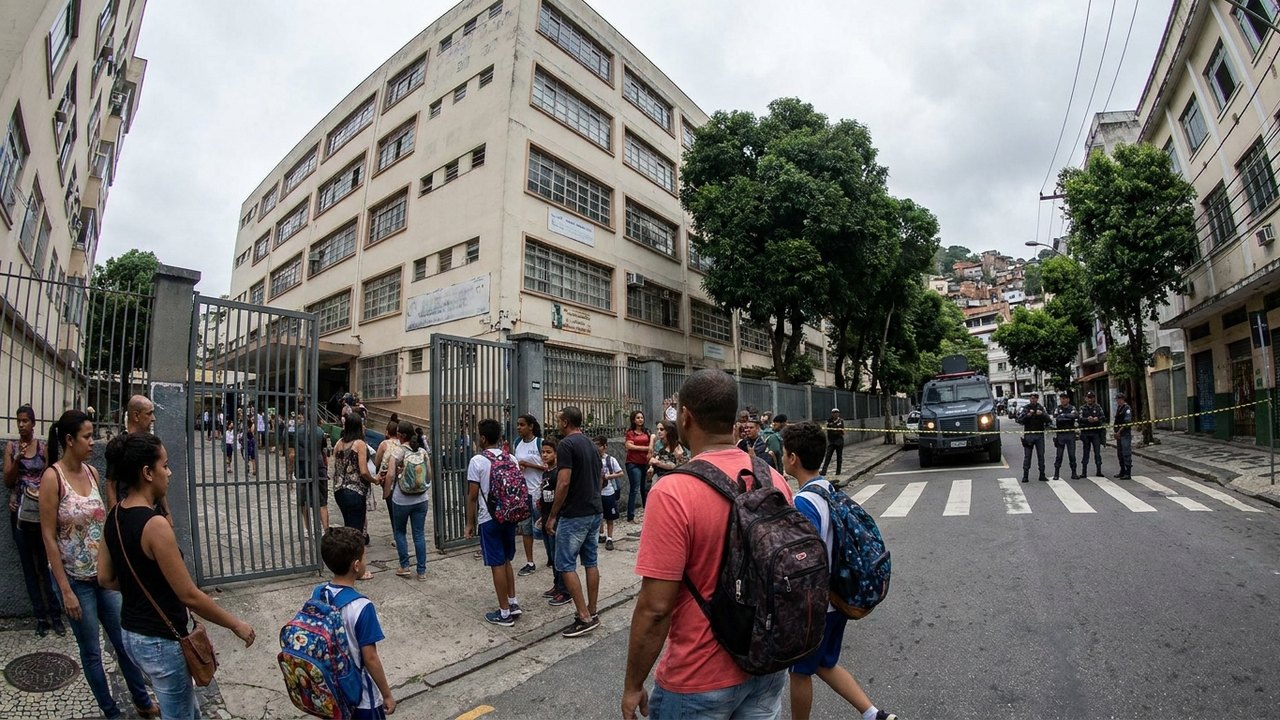Colégio Cruzeiro mantém aulas em Botafogo durante operação no Dona Marta