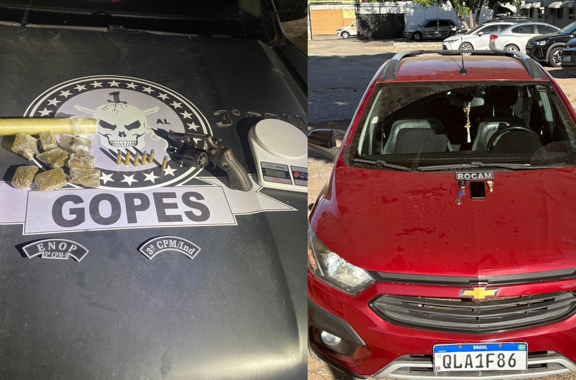 Polícia Militar registra prisões e apreensão de arma e drogas no interior