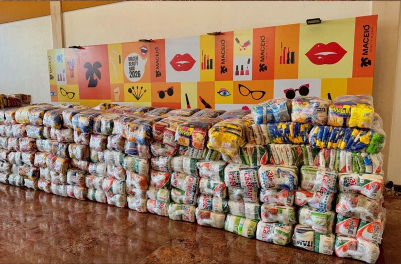 Alagoas Sem Fome recebe quase cinco toneladas de alimentos arrecadados na 6ª Maceió Beauty & Hair 2026