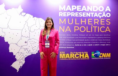 Prefeita Marcela Gomes aproveita participação na XXV Marcha dos Prefeitos para buscar novos recursos para Novo Lino