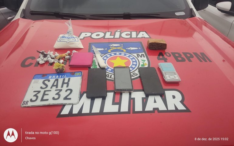 Polícia Militar prende trio suspeito de tráfico no Clima Bom, em Maceió
