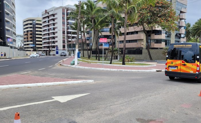 Rua no bairro da Jatiúca