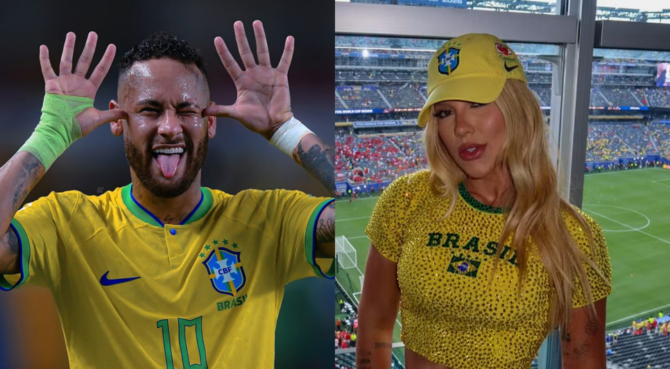 Neymar e Virginia divulgaram Blaze nas suas redes sociais