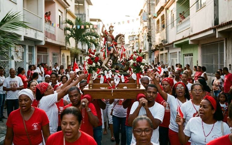 Como São Jorge se tornou padroeiro popular da cultura suburbana carioca?